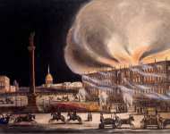 Green Boris Fire in the Winter Palace in December 1837 - Hermitage